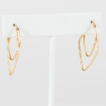 gold diamond earring