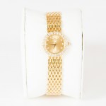 gold watch diamond bracelet