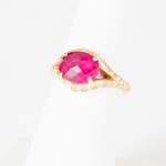 pink ring gold ring