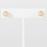 gold ball stud earring