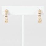 diamond gold stud dangle earring