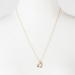gold heart pendant necklace