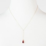 red y-necklace gold