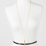 long gold tassel necklace