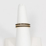frieda rothman mixed metal ring, gold and black ring, frieda, gold