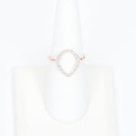 rose gold and diamond ring