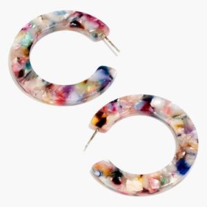 madewell acetate hoop earrings