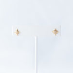 gold star stud earrings