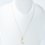gold half moon necklace