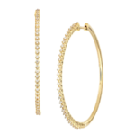 gold diamond hoop