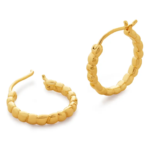 monica vinader small gold hoop earring