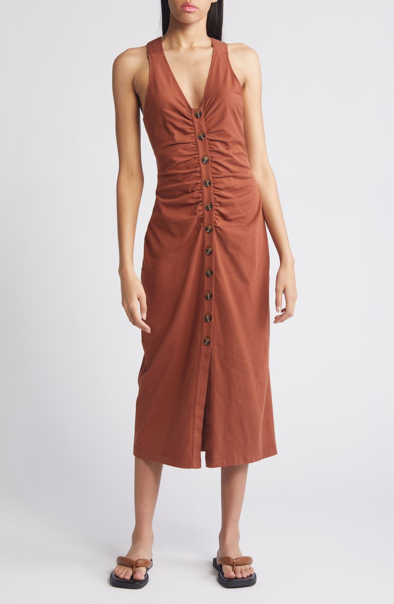 Treasure and bond rust midi dress