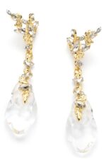Alexis Bittar clear gold earring