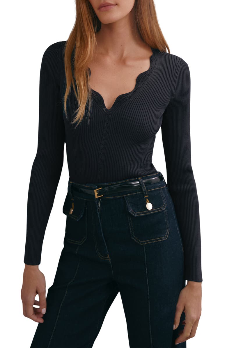 reiss navy top