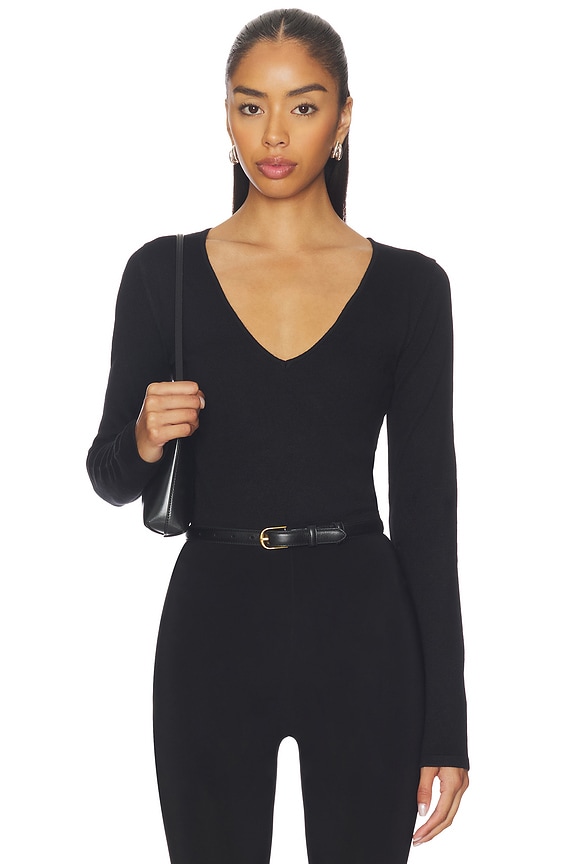 sundays black long sleeve top